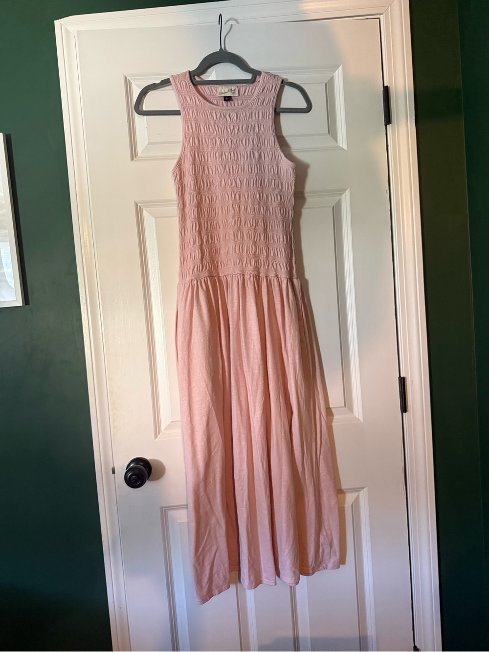 Universal Thread Light Pink Sleeveless Smocked Maxi Dress